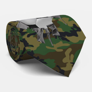Torn Soccer (camo/personalized) Stropdas