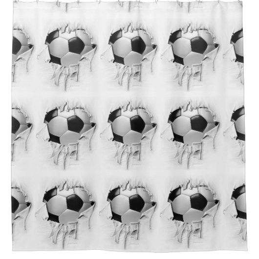 Torn Soccer Douchegordijn (Voorkant)