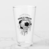 Torn Soccer (gepersonaliseerd) Glas (Voorkant)