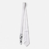 Torn Soccer (gepersonaliseerd) White Stropdas (Achterkant)