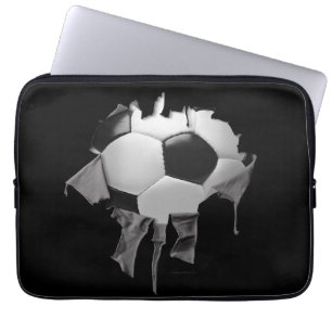 Torn Soccer Laptop Sleeve