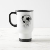 Torn Soccer Travel Mug (Gauche)
