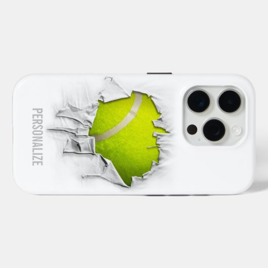 Torn Tennis Case-Mate iPhone Case (Achterkant (horizontaal))