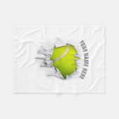 Torn Tennis Fleece Blanket (Voorkant (Horizontaal))