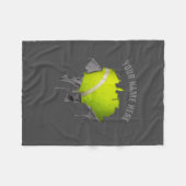 Torn Tennis Fleece Blanket (Voorkant (Horizontaal))