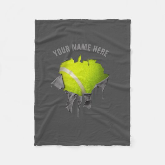 Torn Tennis Fleece Blanket (Voorkant)
