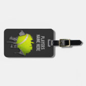 Torn Tennis (gepersonaliseerd) Bagagelabel (Voorkant horizontaal)