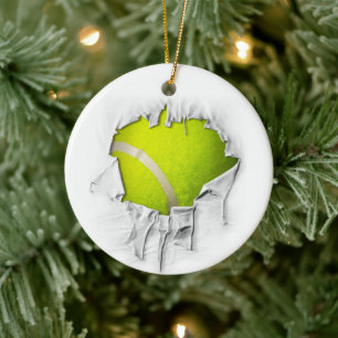 Torn Tennis-keramisch Ornament