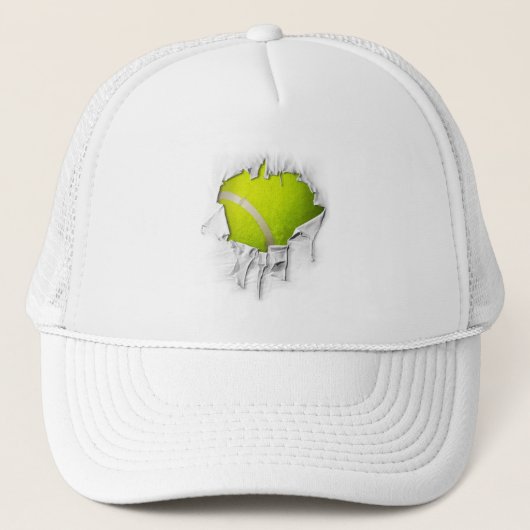 Torn Tennis Trucker Hat Pet (Voorkant)