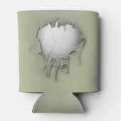 Torn Volleyball White Koelbox Blikjeskoeler (Achterkant)