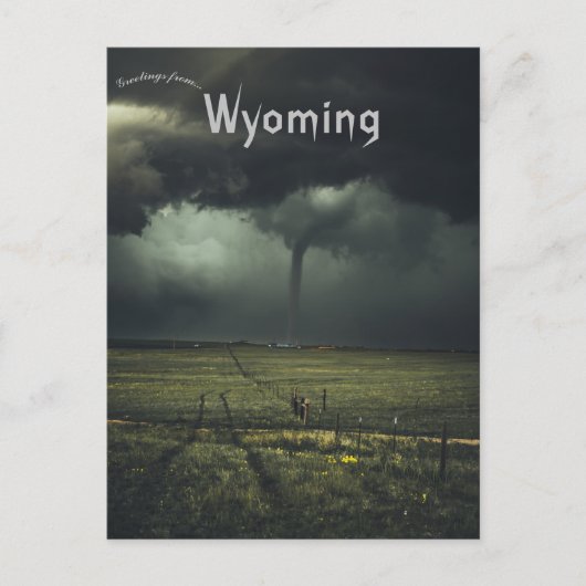 Tornade dans le Wyoming Carte postale (Devant)