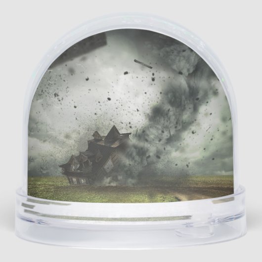 Tornade tempête détruisant la maison (Arrière)