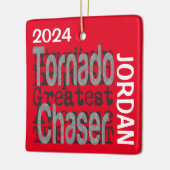 Tornado Chaser Buitengewone Aangepaste Keramisch Ornament (Links)