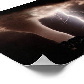 Tornado en bliksem poster (Hoek)