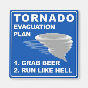 Tornado-evacuatieplan;-) Magneet