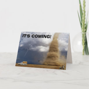 TORNADO FUNNY BIRTHDAY CARDS KAART