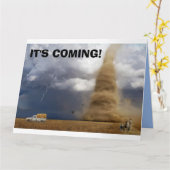 TORNADO GRAPPIGE VERJAARDAGSKAARTEN KAART (Gele Bloem)