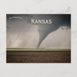 Tornado in Dodge City Kansas Briefkaart