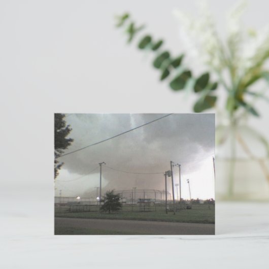 Tornado in het Briefkaart Arkansas (Staand voorkant)