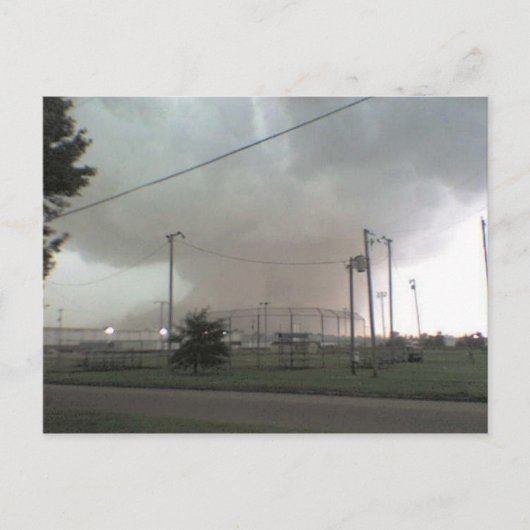 Tornado in het Briefkaart Arkansas (Voorkant)
