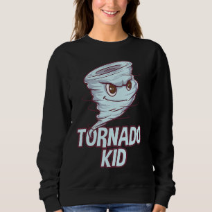 Tornado Kid Weer Storm Voorspeller Meteoroloog Trui