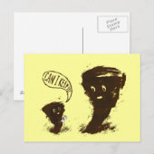 Tornado Kind met Koe Briefkaart (Voorkant / Achterkant)