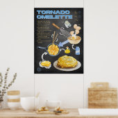 Tornado Omelet Recette Tableau noir Cuisine Art (Cuisine)