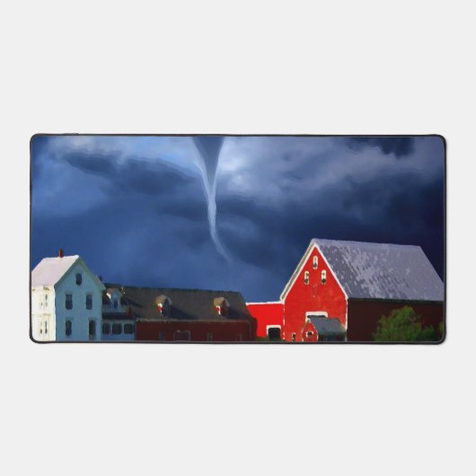 Tornado Red Barn Storm Extreme Weather Bureaumat (Voorkant)