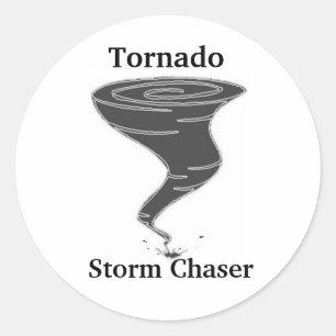 Tornado Storm Chaser - Ronde Stickers