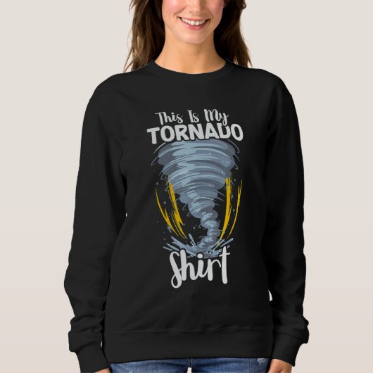 Tornado Storm Hurricane Weather Meteorologist Torn Trui (Voorkant)