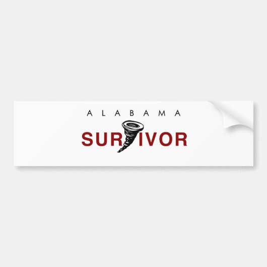 Tornado Survivor Bumpersticker (Voorkant)