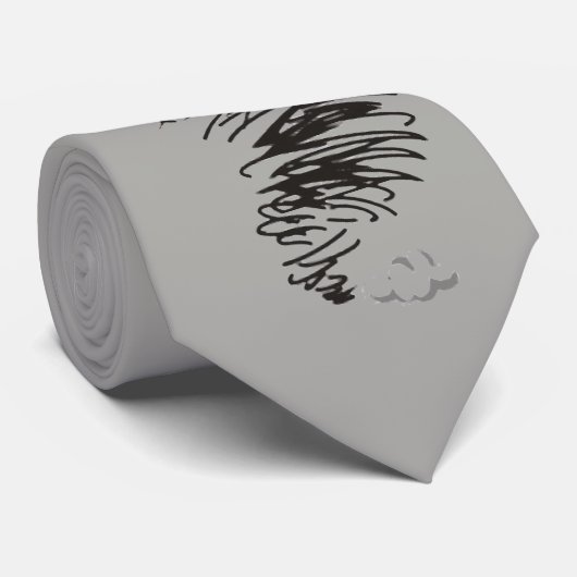 Tornado Tekening Stropdas (Opgerold)