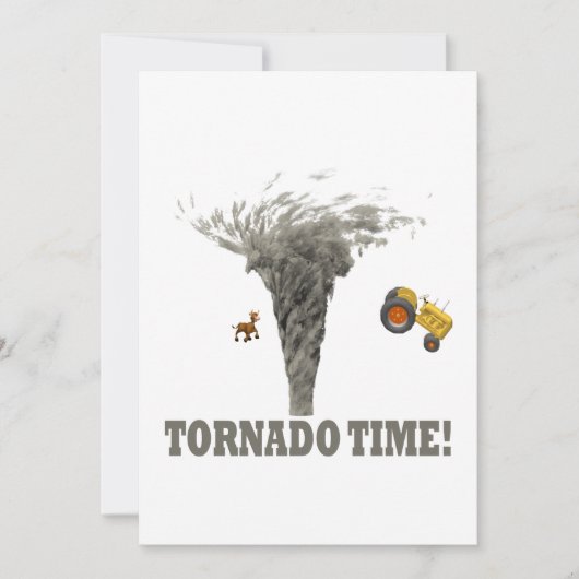 TORNADO-TIJD KAART (Voorkant)