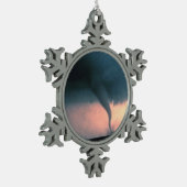 Tornado Tin Sneeuwvlok Ornament (Links)