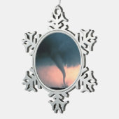 Tornado Tin Sneeuwvlok Ornament (Rechts)