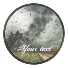 Tornado vernietigende huis storm meteorologie hockey puck