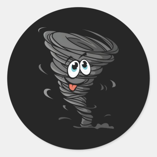 Tornado voor Chaser Storm Ronde Sticker (Voorkant)