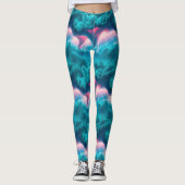 Tornado's Storm Wolken Bliksem Leggings (Voorkant)