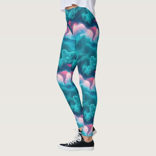 Tornado's Storm Wolken Bliksem Leggings (Links)
