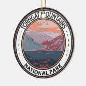 Torngat Mountains National Park Canada Badge Keramisch Ornament (Links)