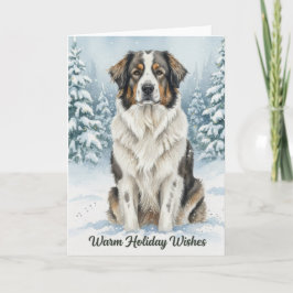 Tornjak in Winter Wonderland Holiday Card Feestdagen Kaart