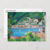 Torno, carte postale du lac de Côme (Devant / Derrière)