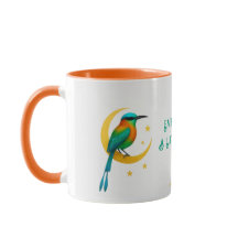 Torogoz Vogel Gouden Halve Maan Mok 