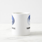 Toroïde binnenzijde (blauwe torus) koffiemok (Center)