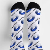 Toroïde binnenzijde (blauwe torus) sokken (Top)