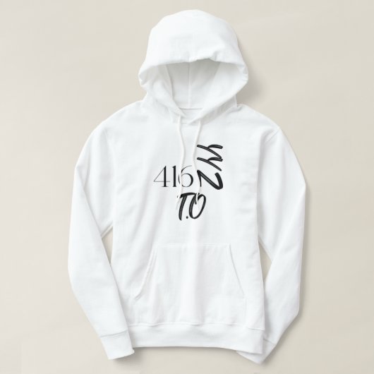 Toronto 416 Canada Hoodie (Design voorkant)