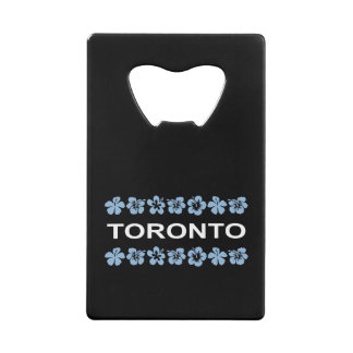 Toronto Aloha Bands Blauw Donker Kleur Kredietkaart Flessenopener