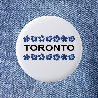 Toronto Aloha Bands Blauw Licht-Kleur Ronde Button 5,7 Cm