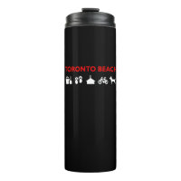 Toronto Beach pictogrammen donkere kleur