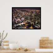 Toronto bij nacht vanaf de GN-toren Poster (Keuken)